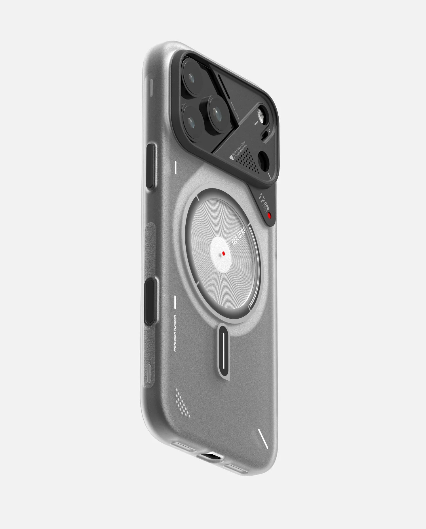 AULUMU A17 Frosted Case for iPhone 17 Pro Max - Translucent White