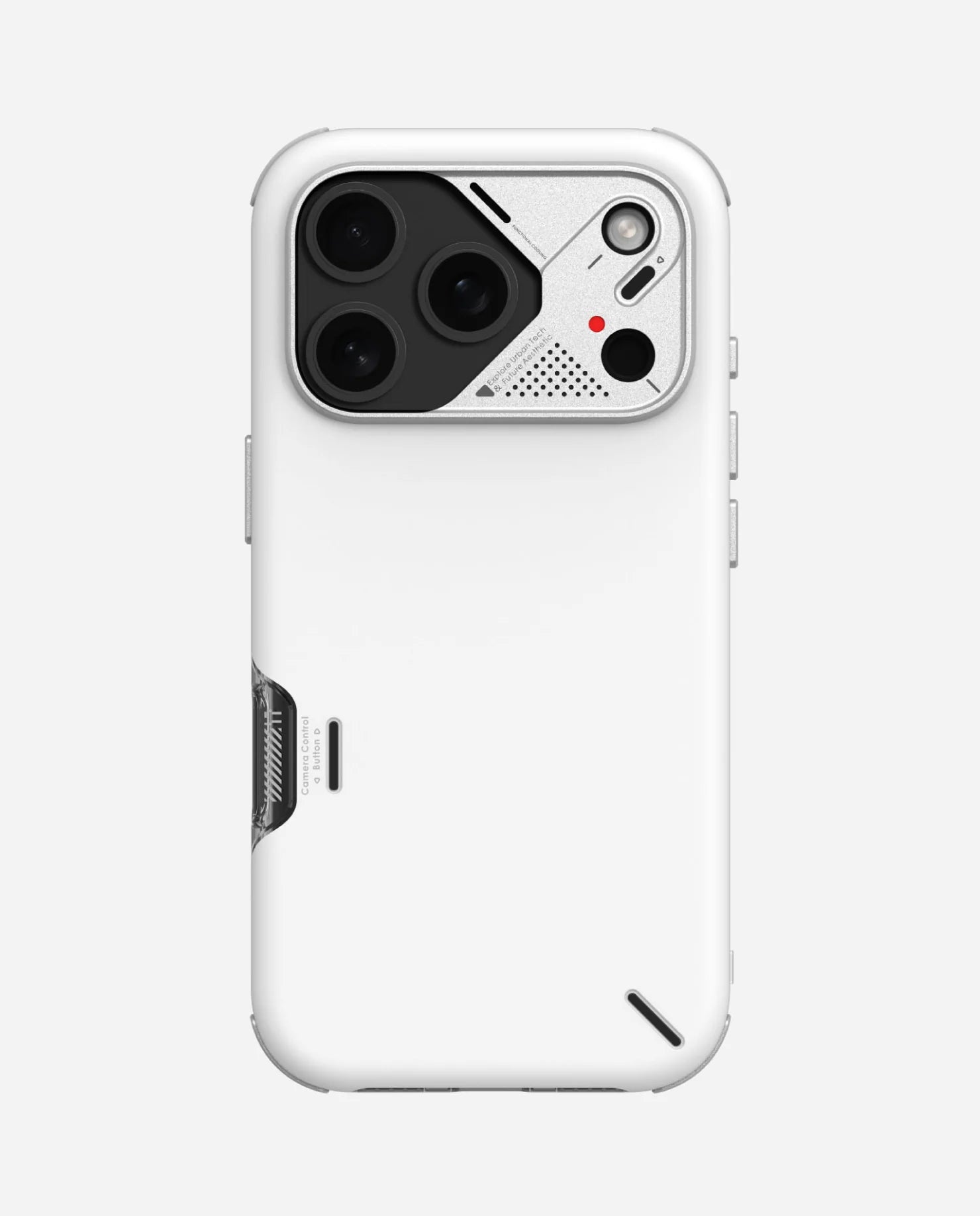 Phone case with a unique design on a white background